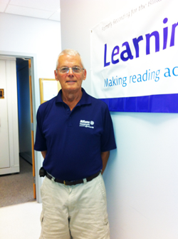 volunteer John Eusa at Boca Raton studio