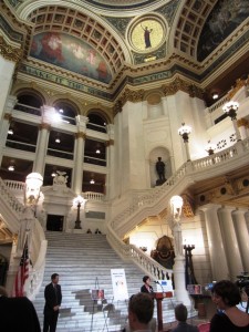 Dyslexia Awareness Day at the Pennsylvania state capitol. 