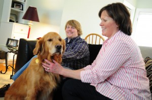 Friends with Service Dog