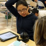 Sovereign Avenue School student using Learning Ally audiobooks.