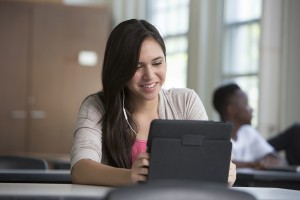 Girl with laptop