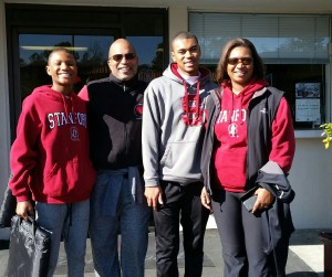 Family at the Rose Bowl