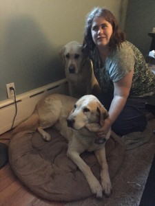 Caitlin with Dogs