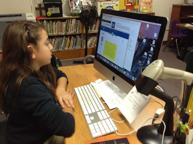 girl at computer